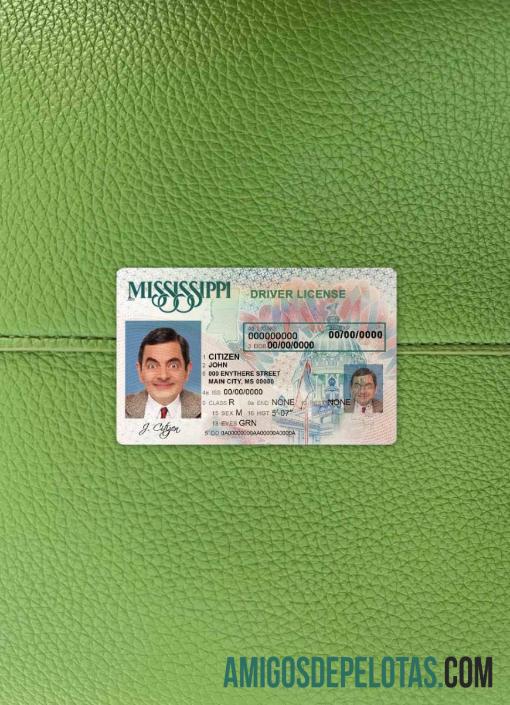 EUA Mississippi DL fotovisual frontal exemplo real